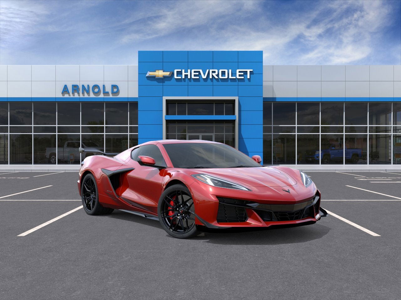 2026 Chevrolet Corvette Z06 3LZ in Red Mist Metallic Tintcoat — front three-quarter view