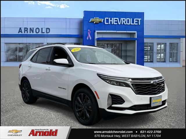 2023 Chevrolet Equinox RS in Summit White — front three-quarter view