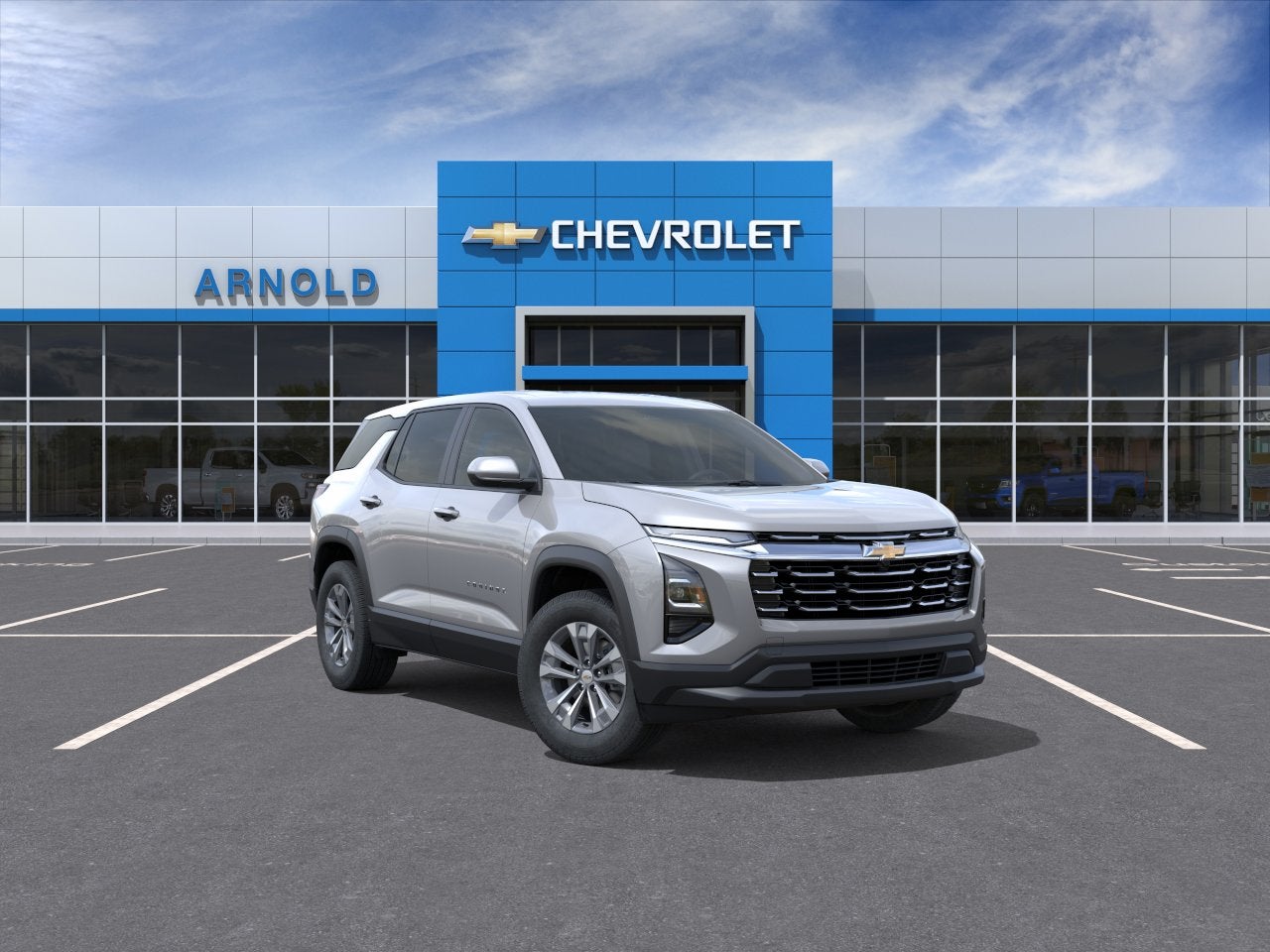 2026 Chevrolet Equinox LT in Sterling Gray Metallic — front three-quarter view