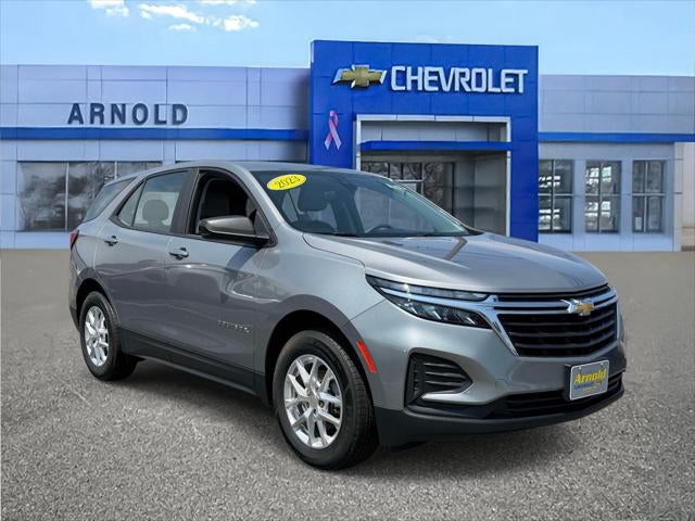 2023 Chevrolet Equinox LS in Sterling Gray Metallic — front three-quarter view