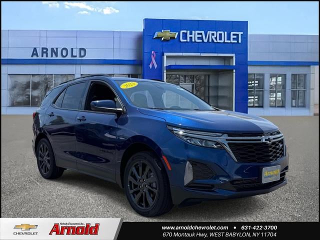 2023 Chevrolet Equinox RS in Blue Glow Metallic — front three-quarter view