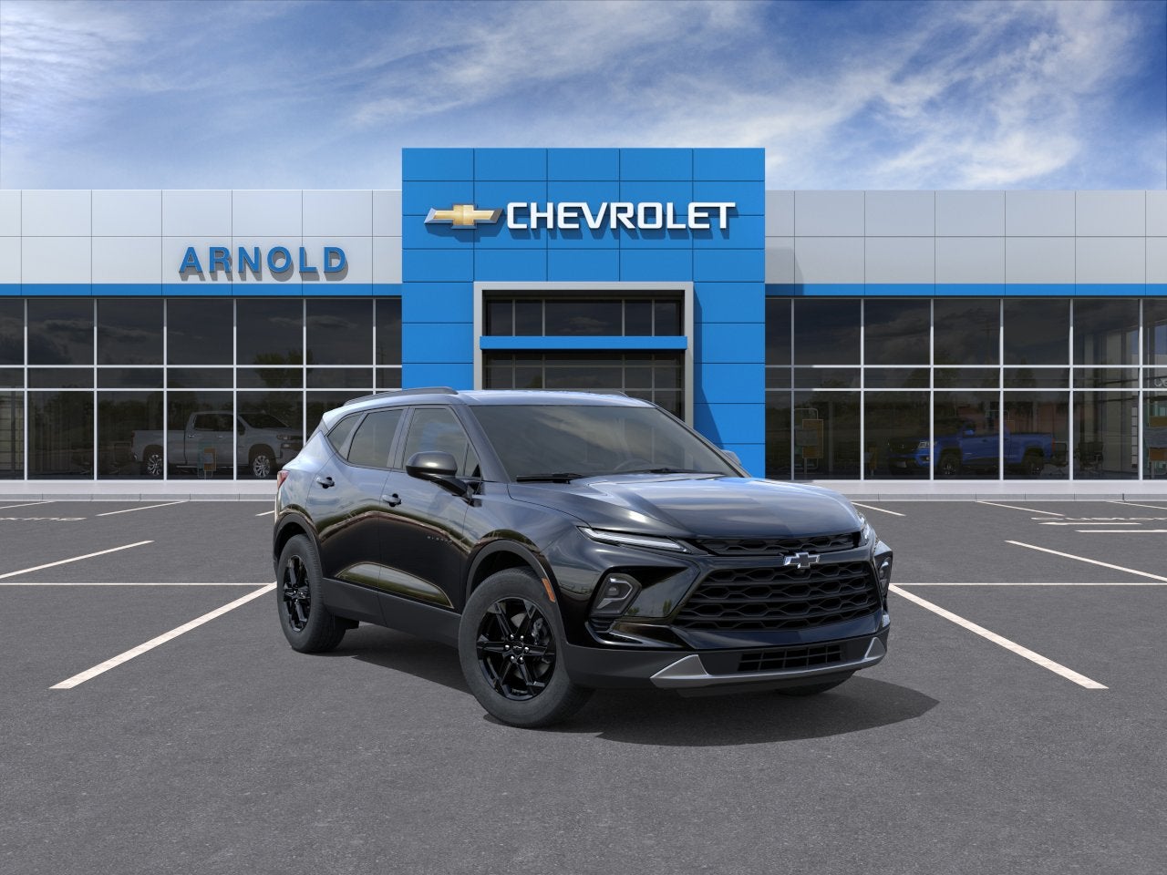 2026 Chevrolet Blazer 2LT in Black — front three-quarter view