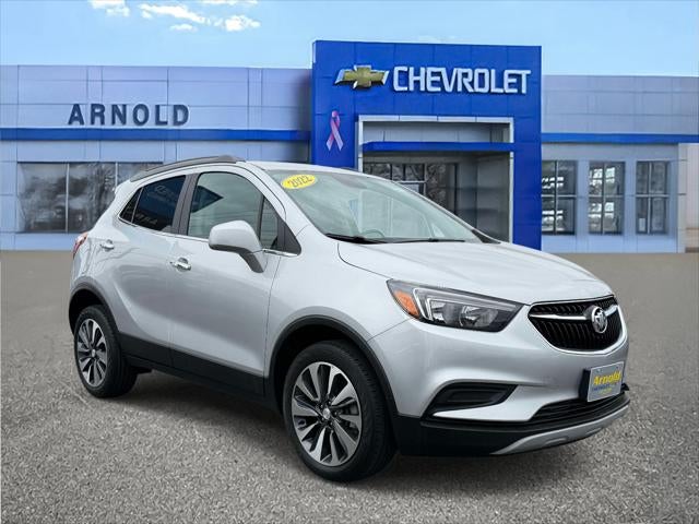 2022 Buick Encore Preferred in Quicksilver Metallic — front three-quarter view