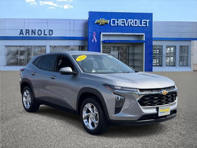 2024 Chevrolet Trax LS in Sterling Gray Metallic — front three-quarter view