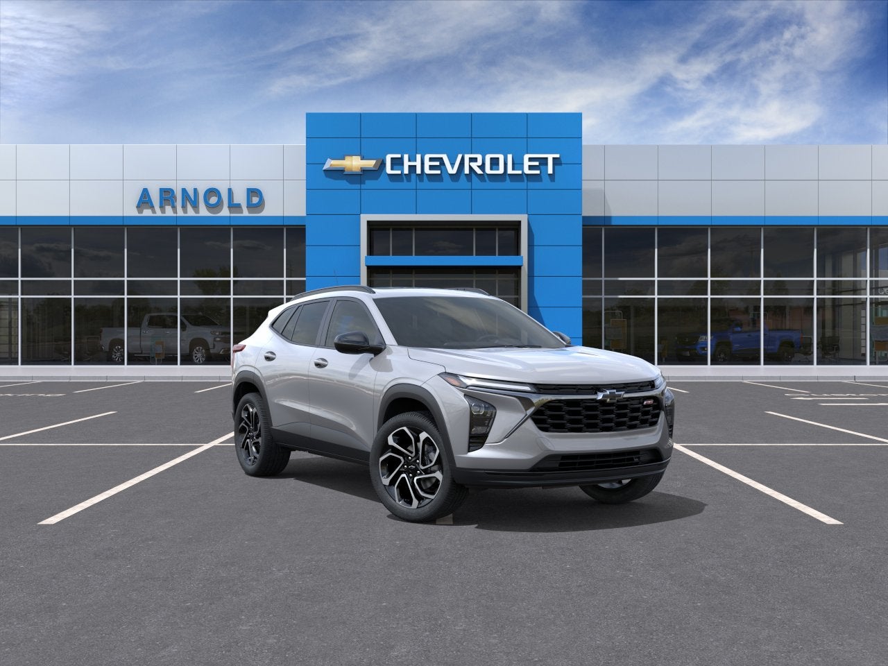 2026 Chevrolet Trax 2RS in Sterling Gray Metallic — front three-quarter view