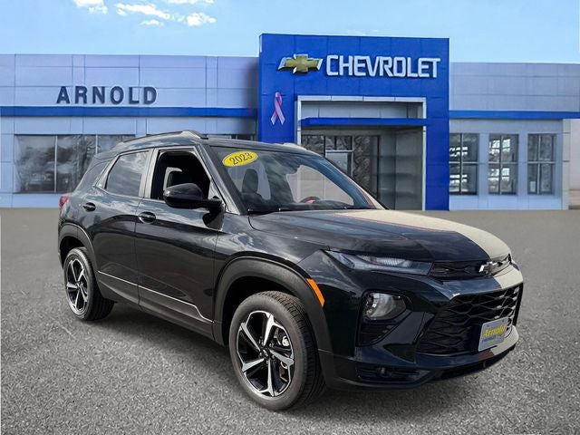 2023 Chevrolet Trailblazer RS in Mosaic Black Metallic — front three-quarter view