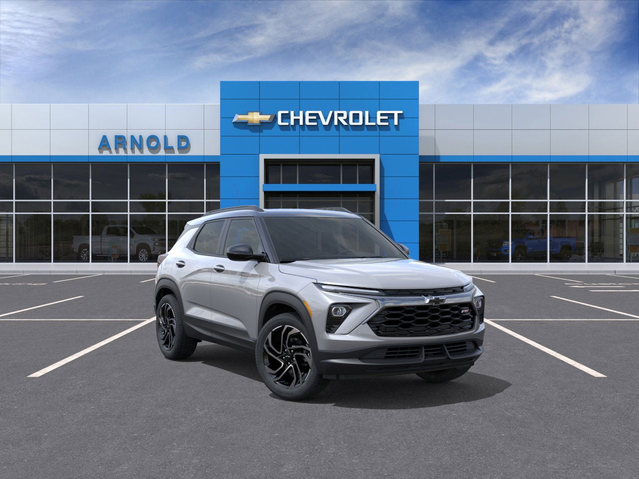 2026 Chevrolet Trailblazer RS in Sterling Gray Metallic — front three-quarter view